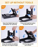 Collapsible Dog Bowls with Raised Adjustable Stand